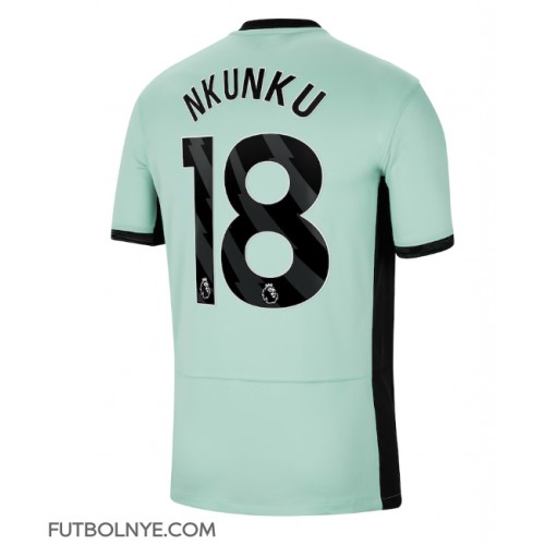Camiseta Chelsea Christopher Nkunku #18 Tercera Equipación 2023-24 manga corta
